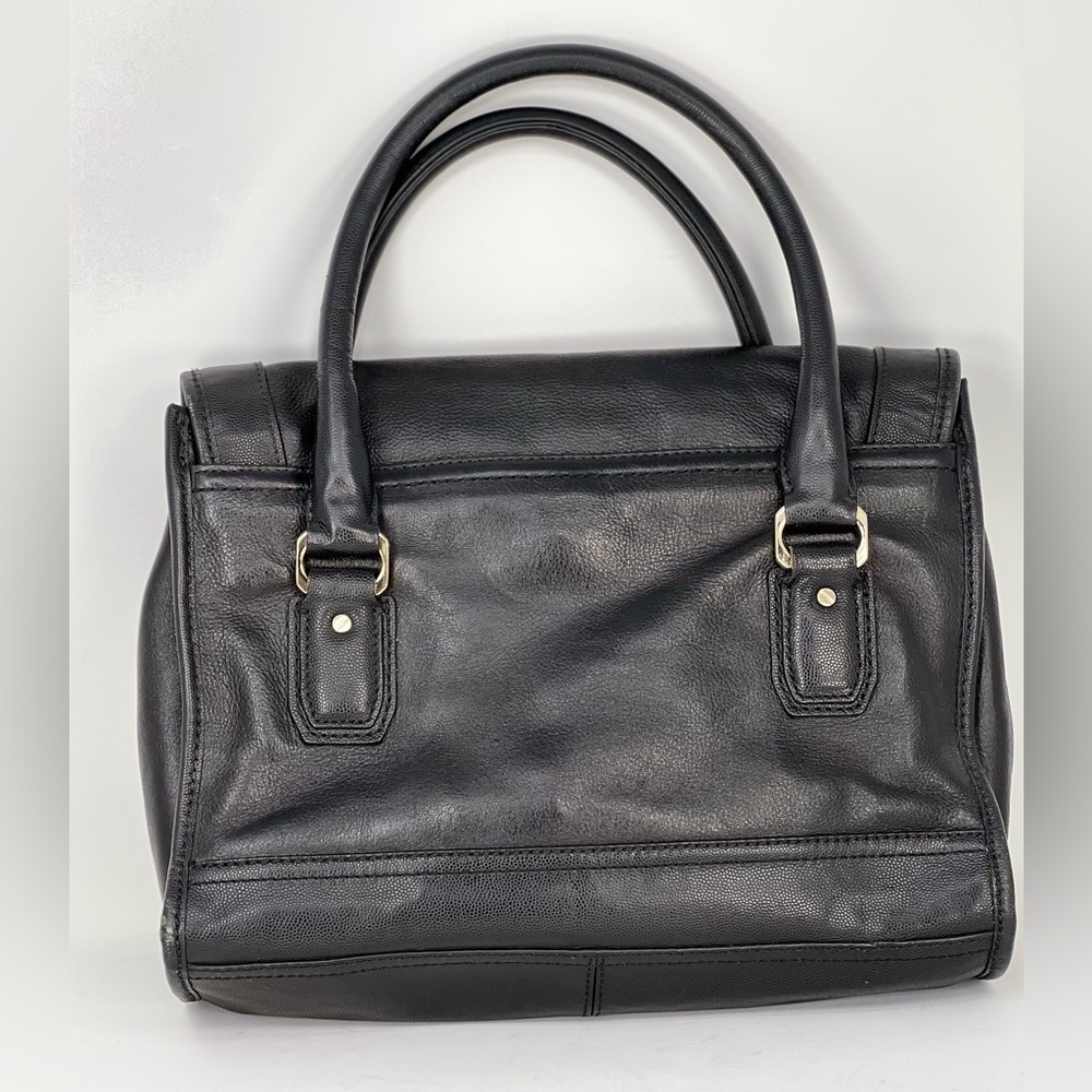 Gently Used, black purse with gold hardware